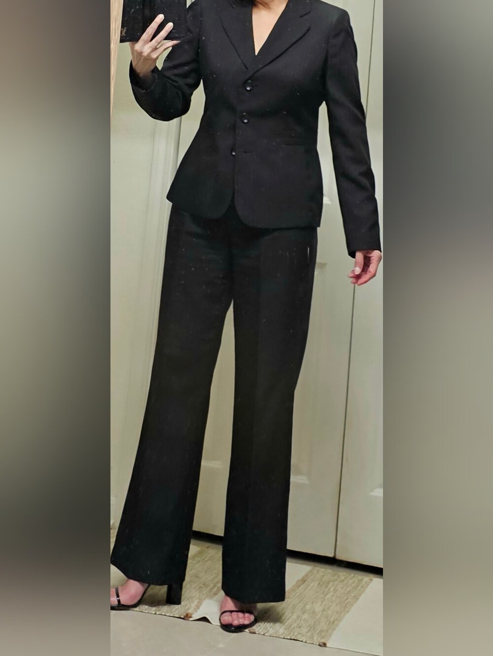 Jones New York Black Women's Suit Pants - Straight Leg 10